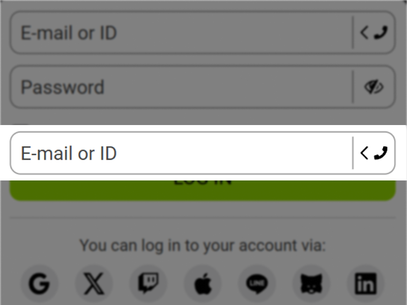 Email or username input field highlighted on WinWinBet login form, step 3.