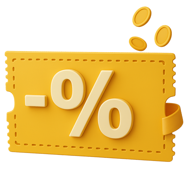 yellow promo code 3d icon