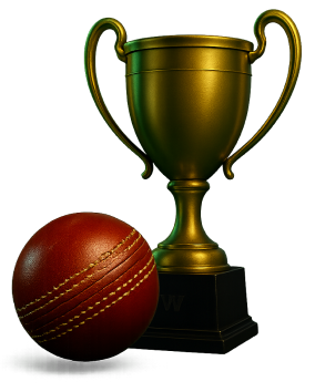 Cricket cup and ball